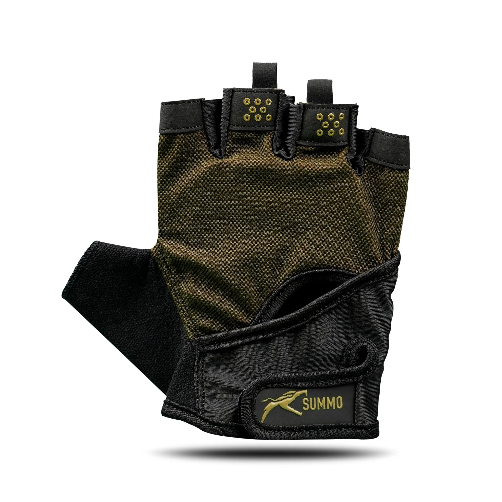 Aero-Mesh Olive Weightlifting Gloves - Image 3