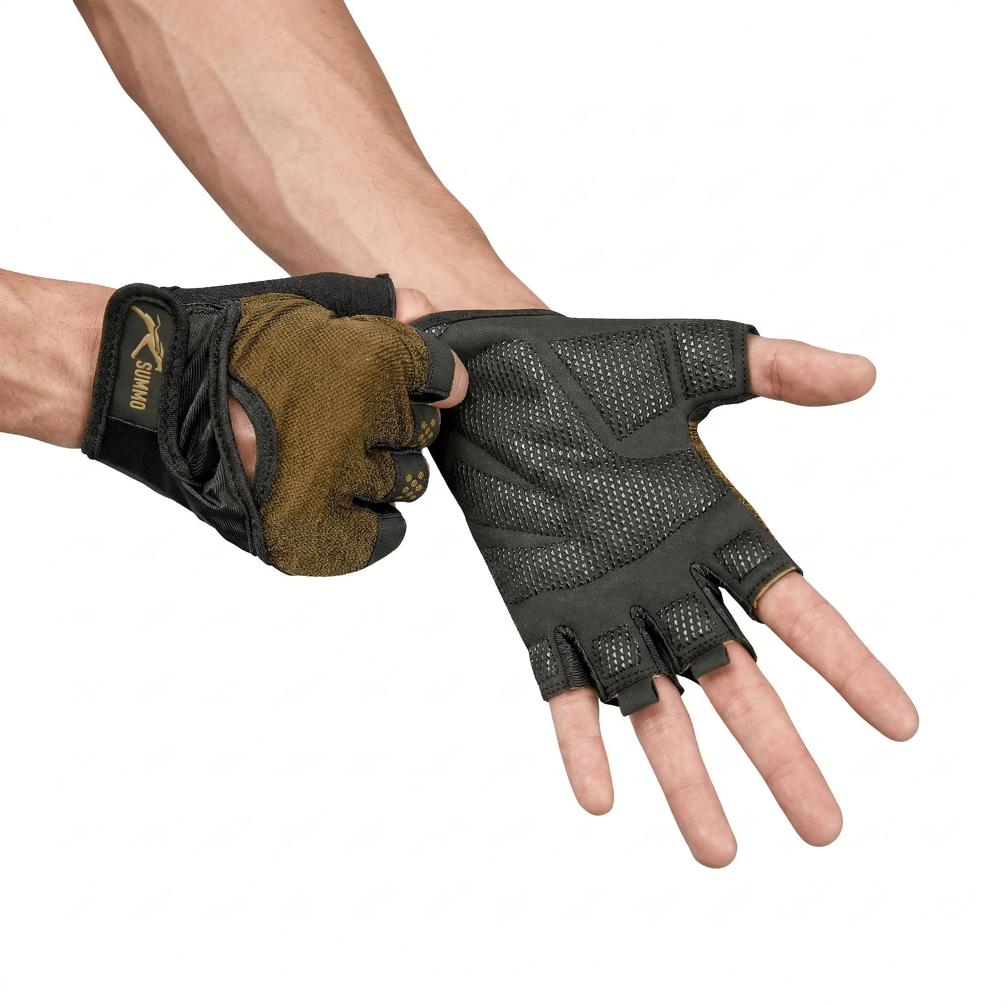Aero-Mesh Olive Weightlifting Gloves - Image 7