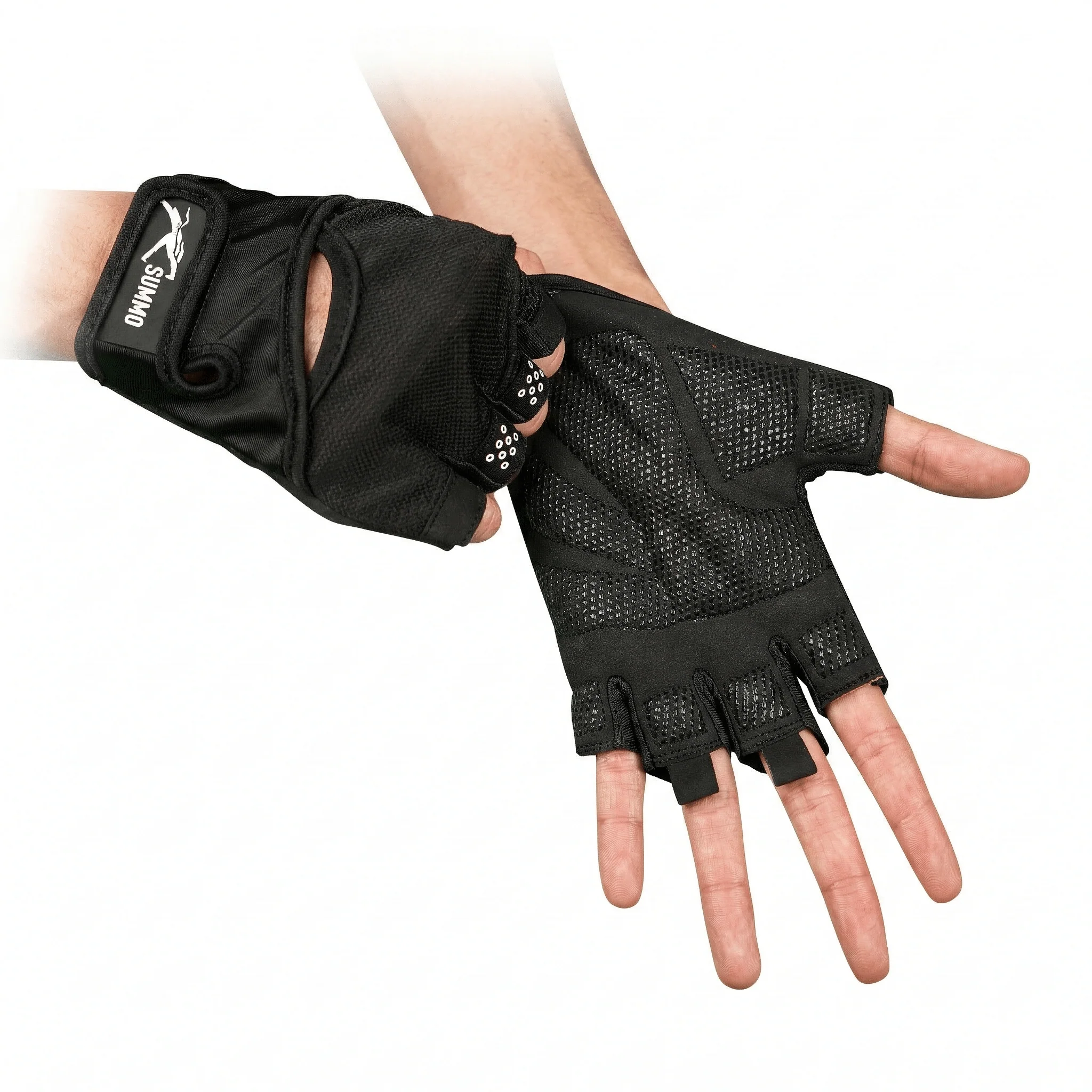 Aero-Mesh Stealth Black Weightlifting Gloves - Image 6