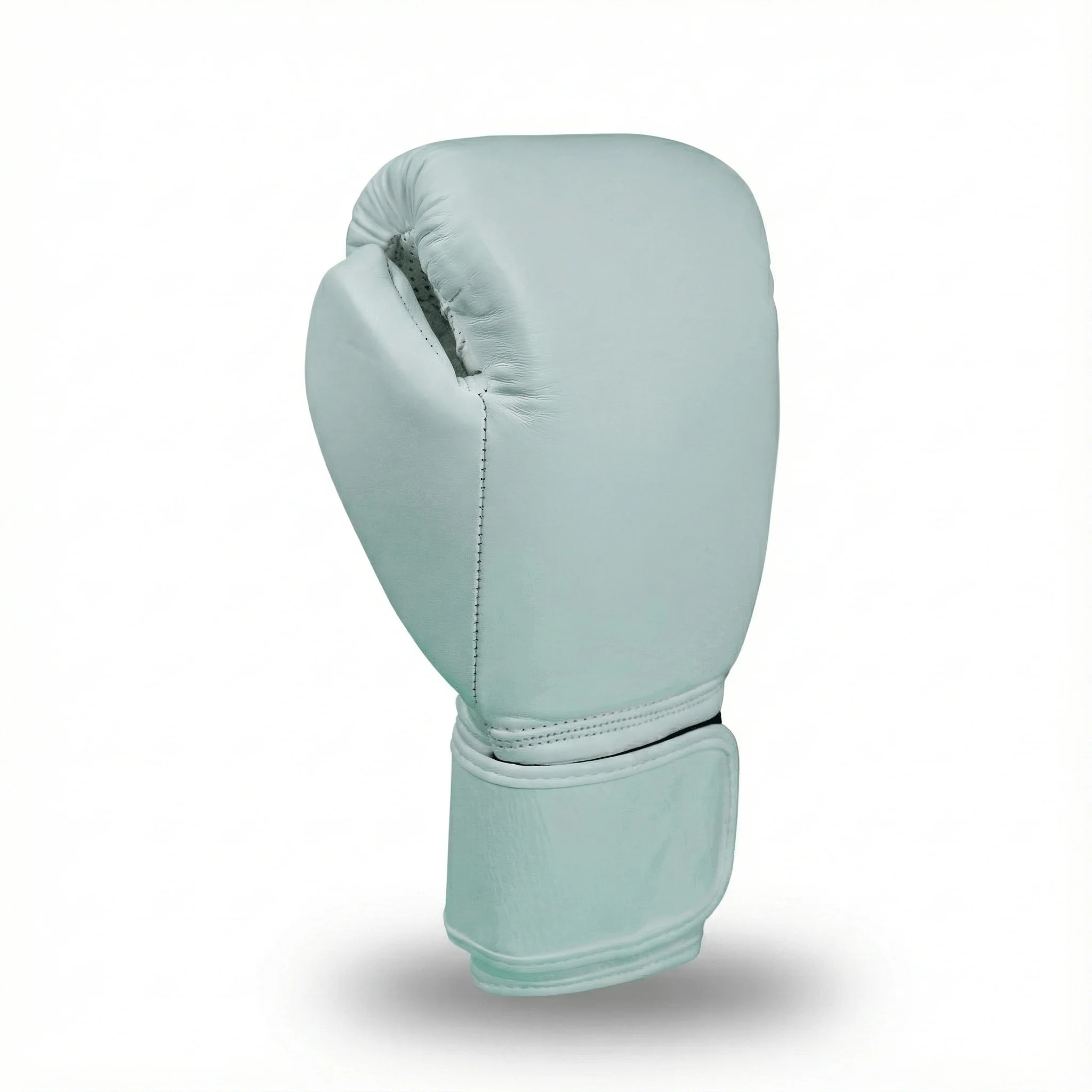Basic White Genuine Leather Boxing Gloves - Image 3