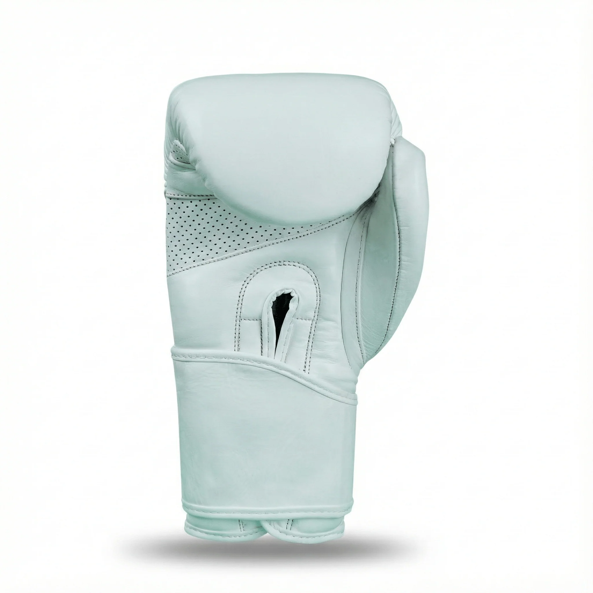 Basic White Genuine Leather Boxing Gloves - Image 4