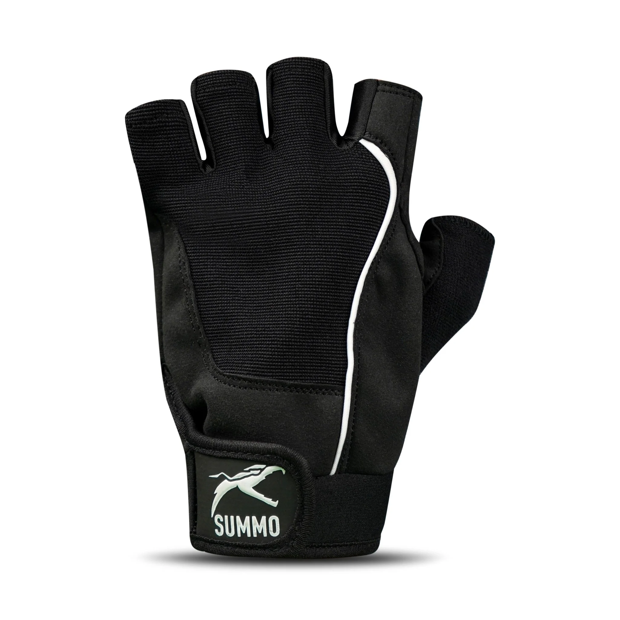 Black Suede Palm Weightlifting Gym Gloves - Image 3