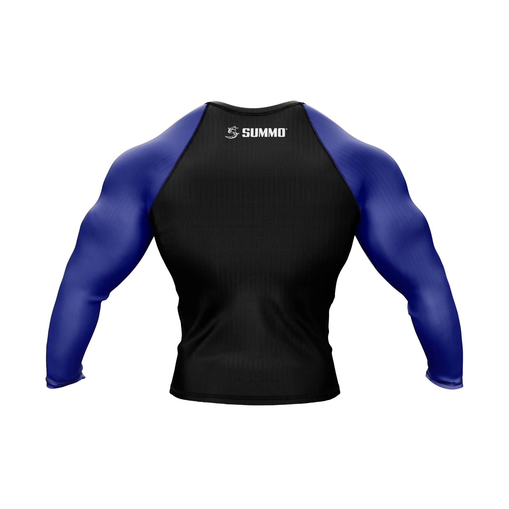 Black with Blue Sleeves Ranked Rashguard - Image 3
