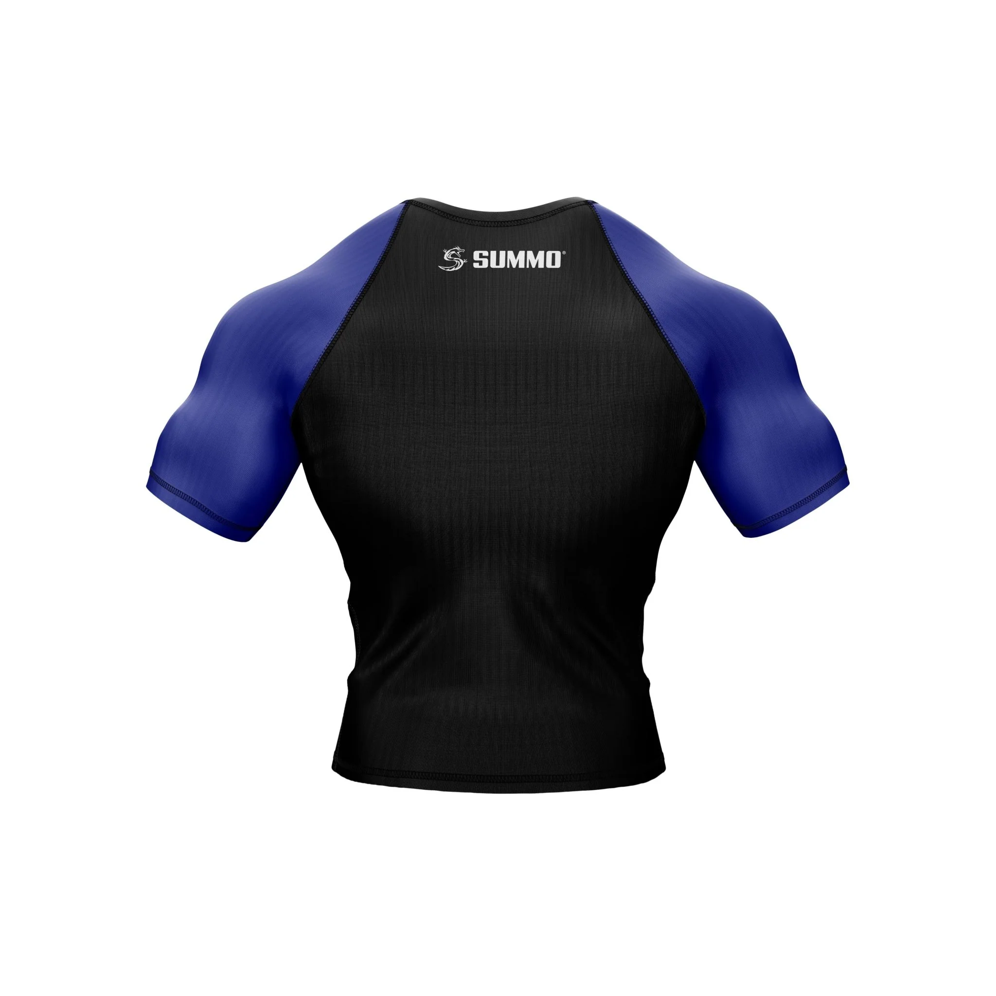 Black with Blue Sleeves Ranked Rashguard - Image 6