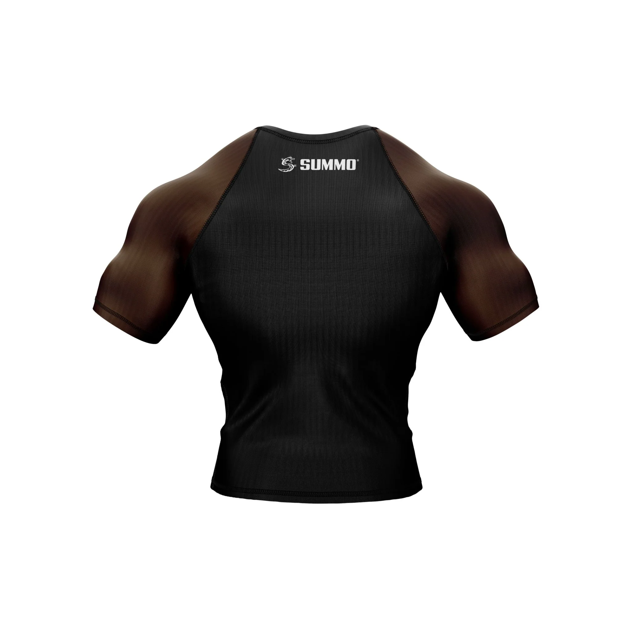 Black with Brown Sleeves Ranked Rashguard - Image 6