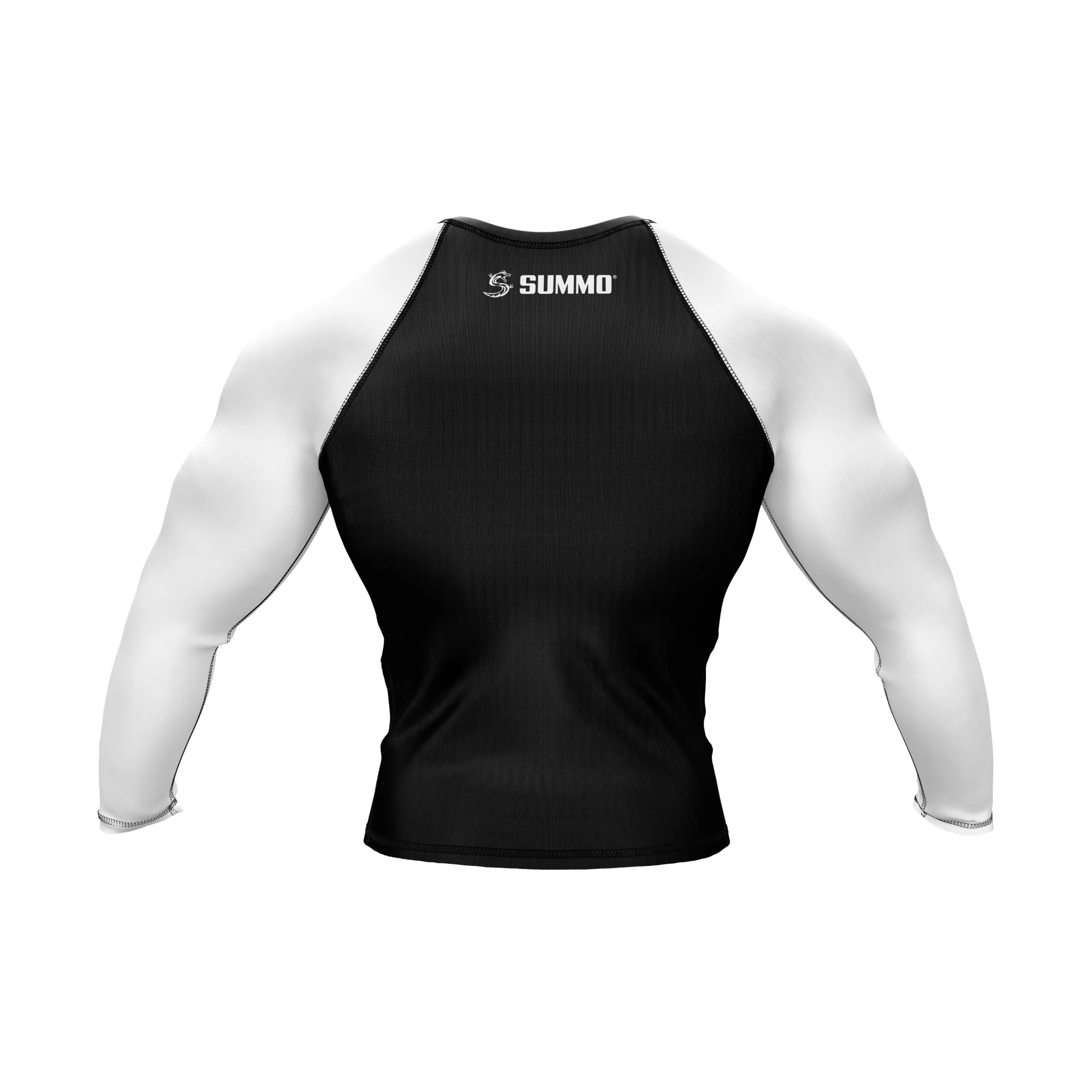 Black with White Sleeves Ranked Rashguard - Image 3