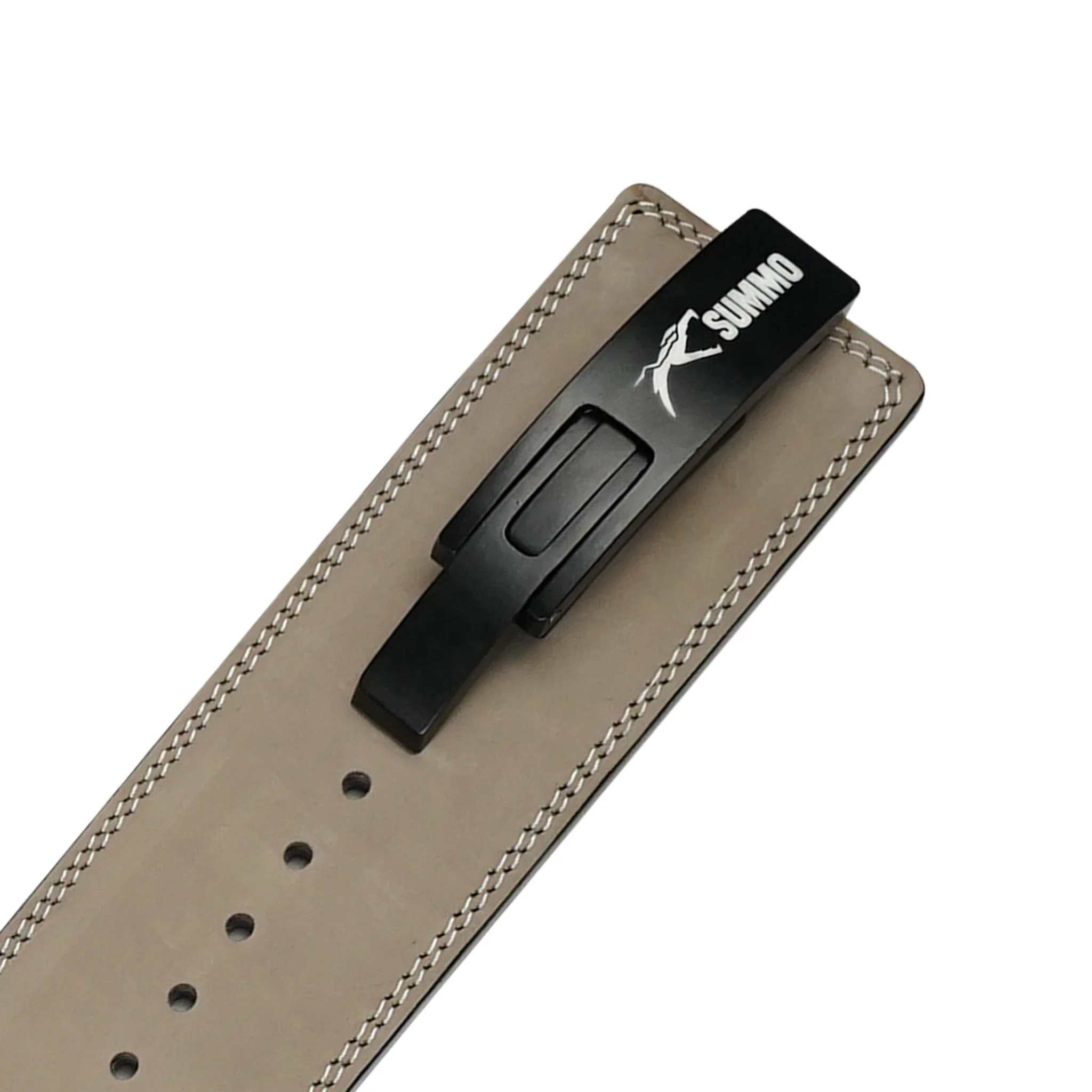 Desert Sand Leather Weight Lifting Belt - Image 4
