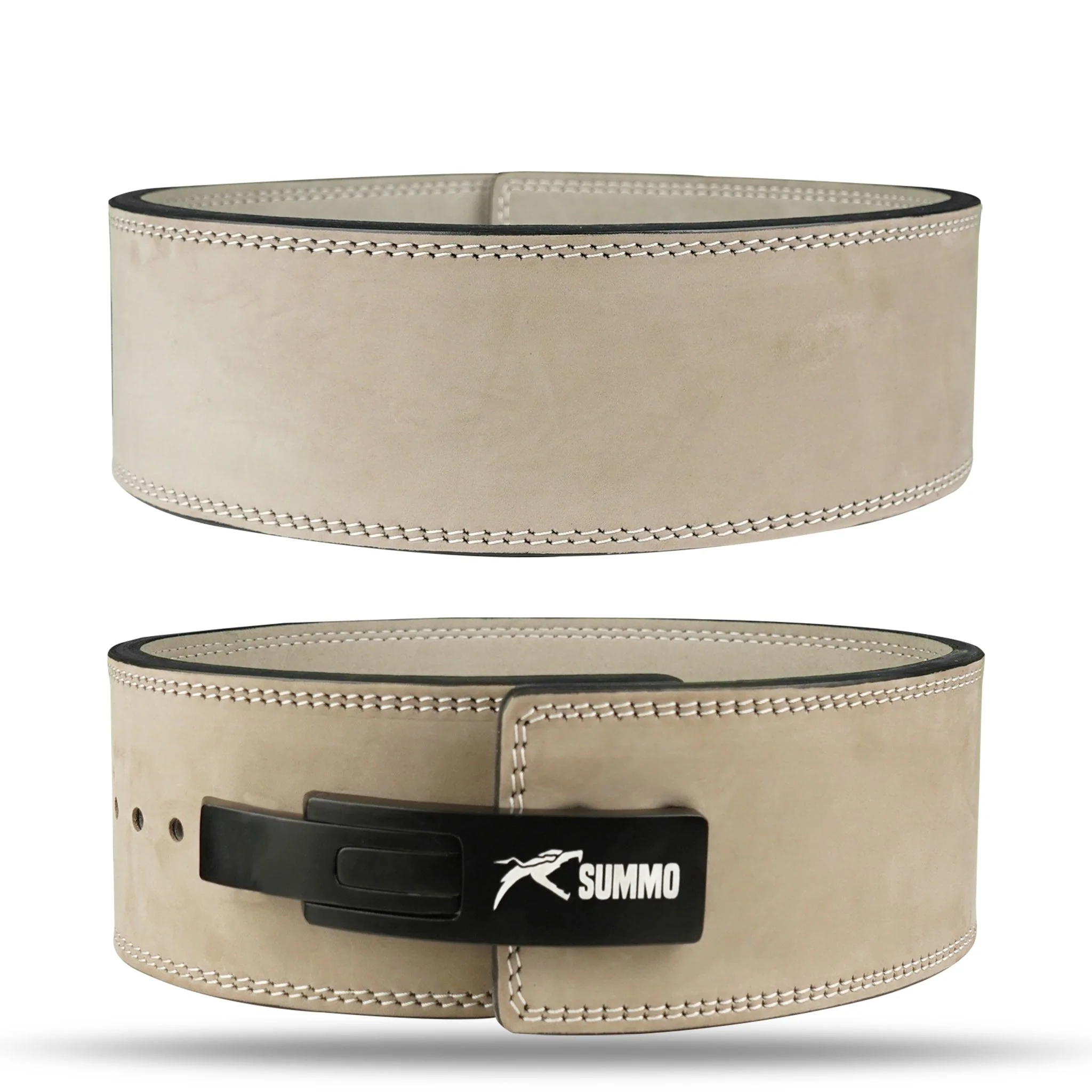 Desert Sand Leather Weight Lifting Belt - Image 6