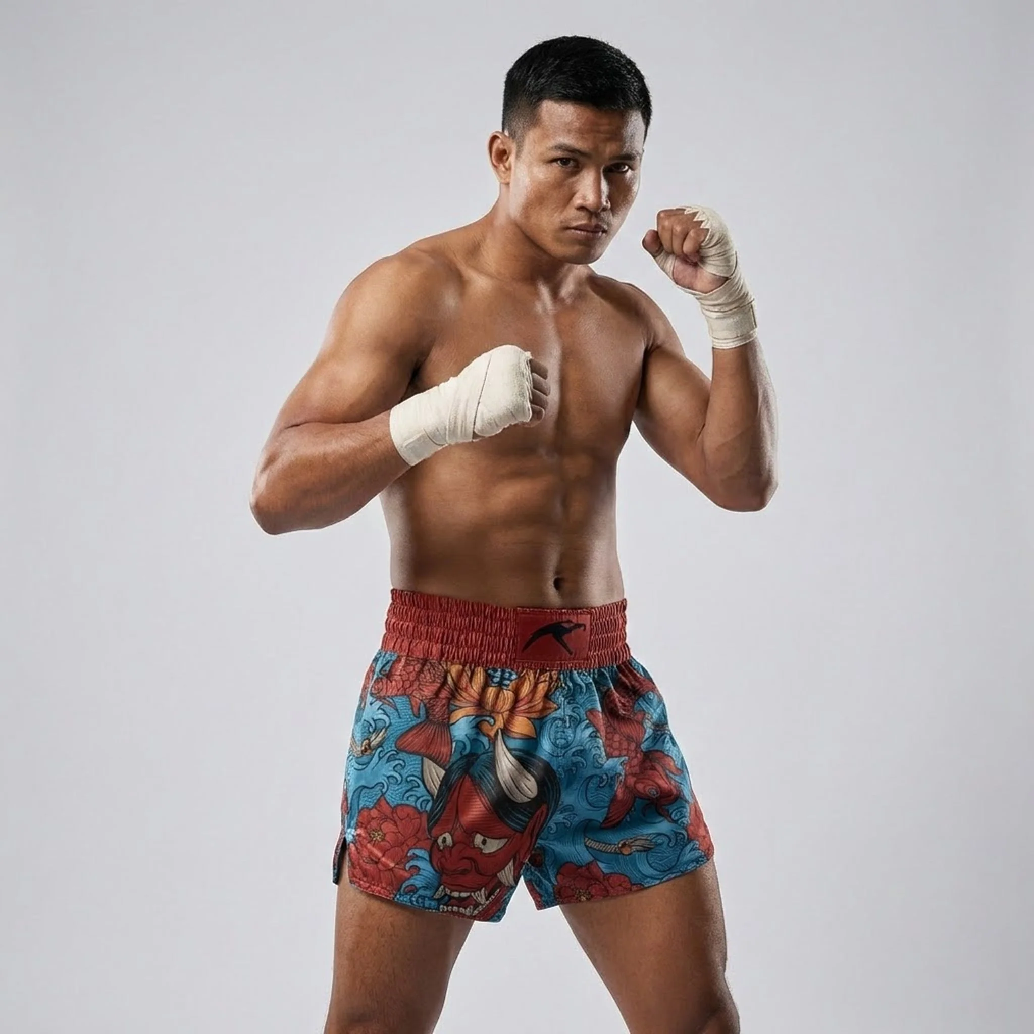 Hannya Wave Muay Thai Shorts - Image 3