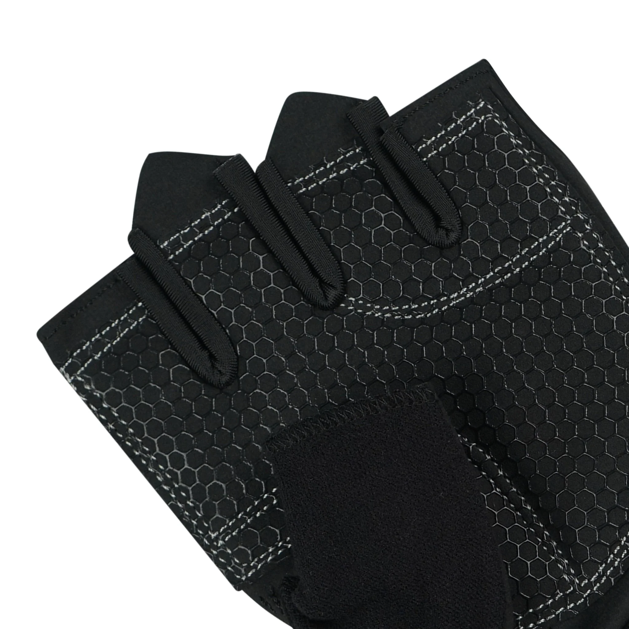 Hex-Grip Vented Black Weightlifting Gloves - Image 8
