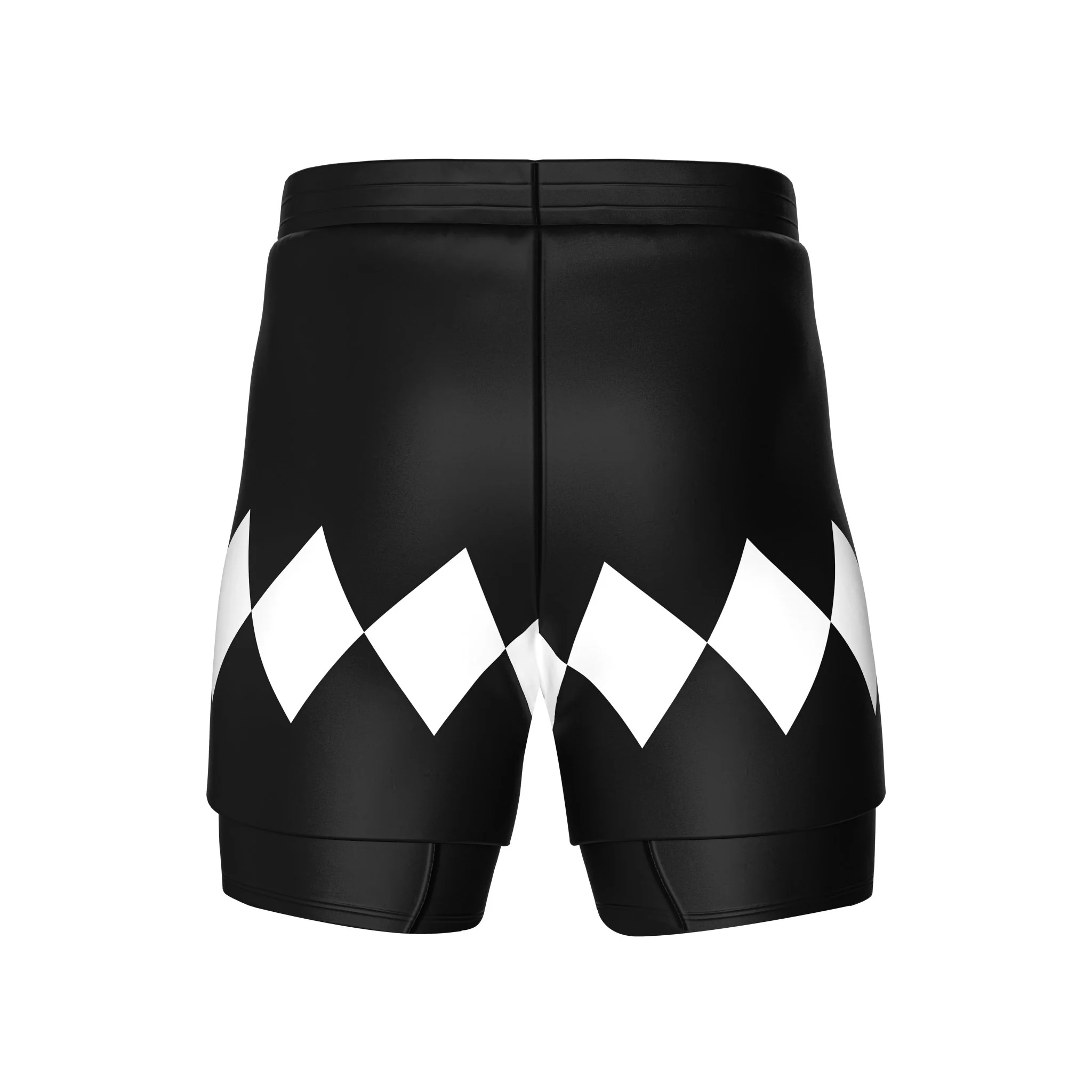 Mighty Morphin Grappler - Black 2 In One Training Shorts - Image 4