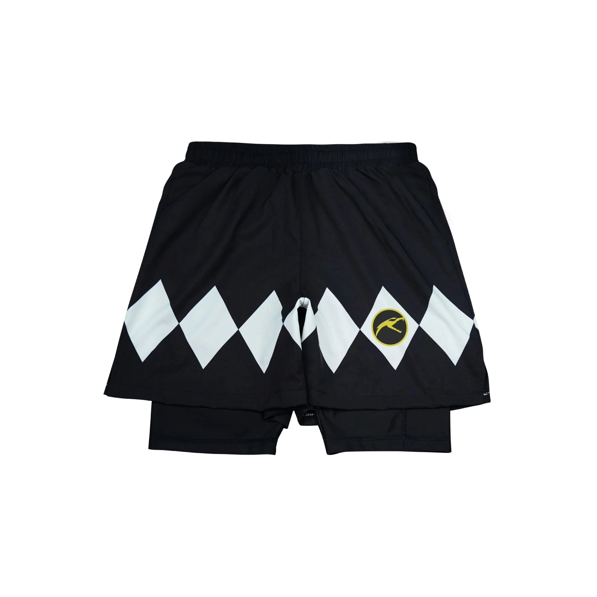Mighty Morphin Grappler - Black 2 In One Training Shorts - Image 5