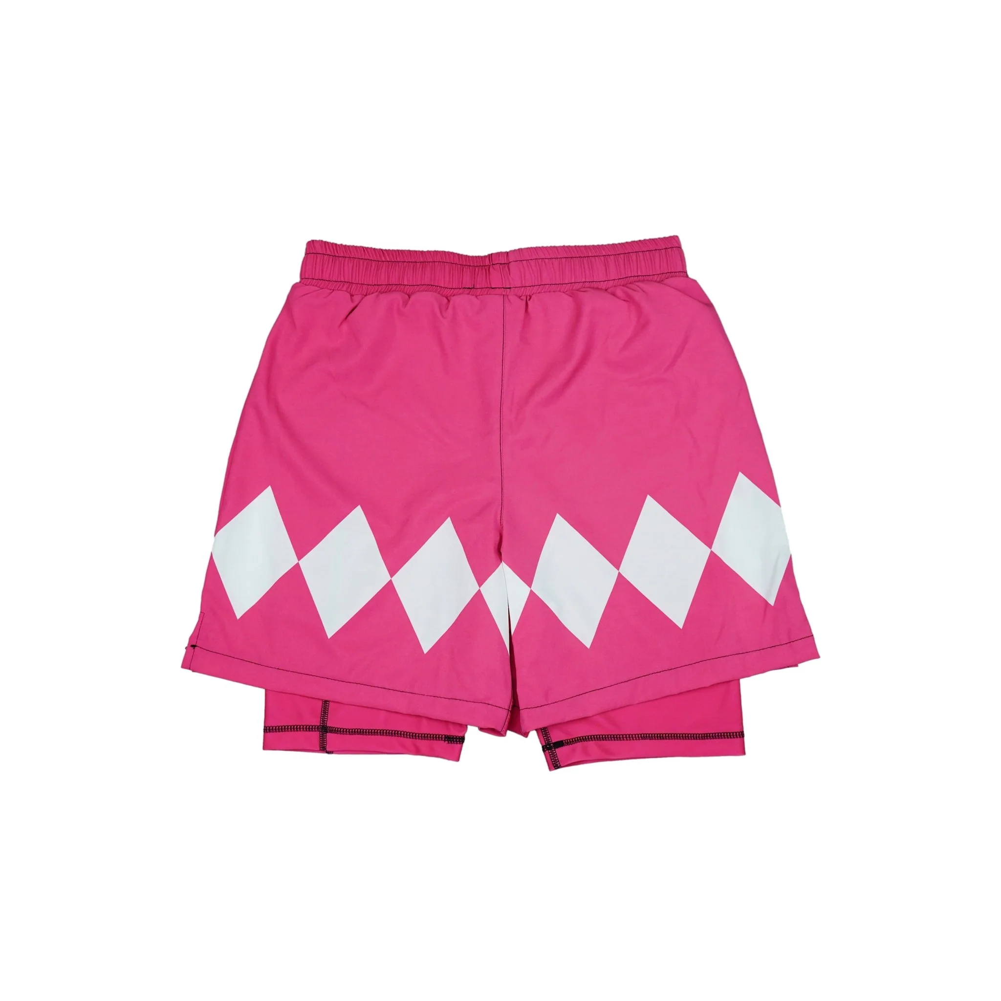 Mighty Morphin Grappler - Pink 2 In One Training Shorts - Image 7