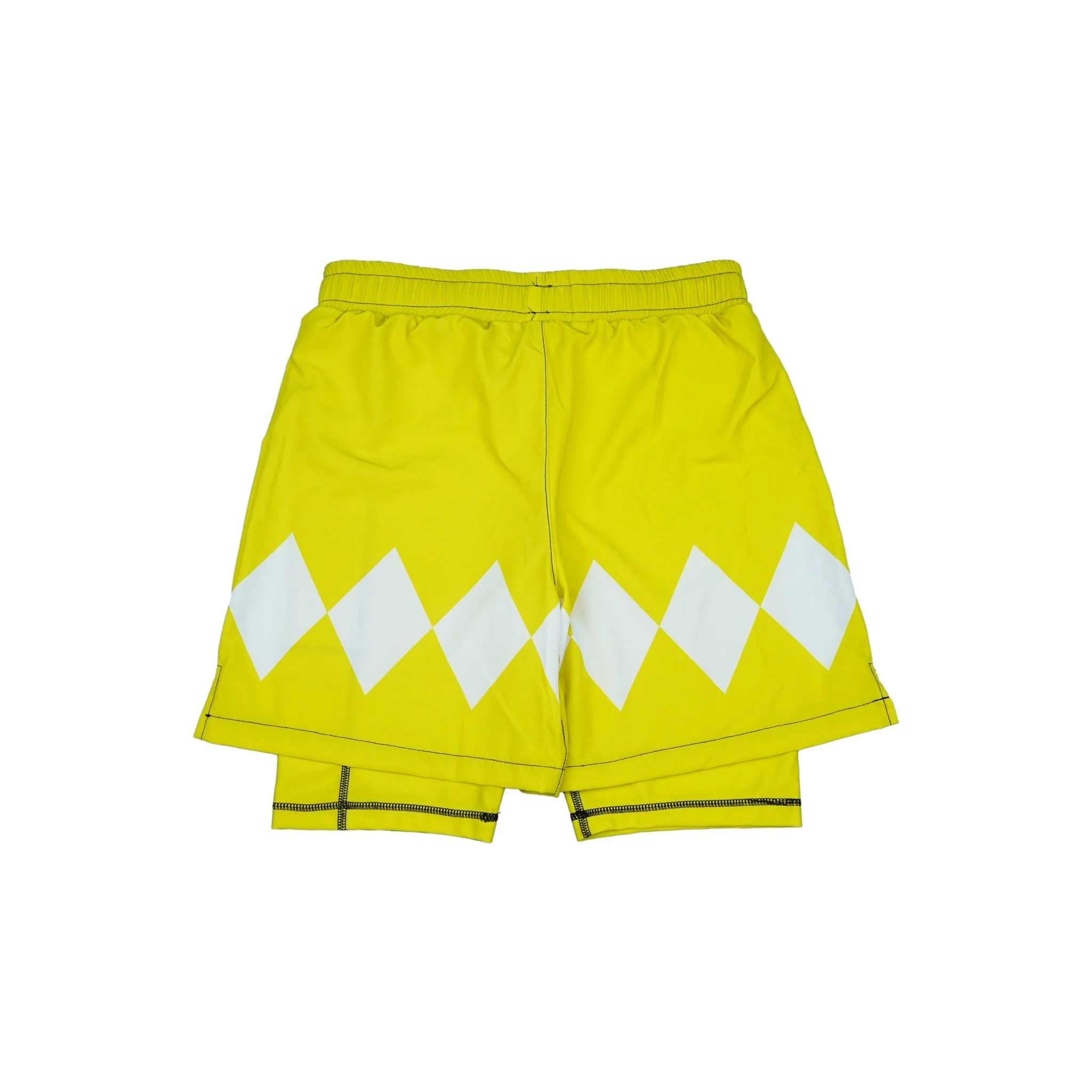 Mighty Morphin Grappler - Yellow 2 In One Training Shorts - Image 7
