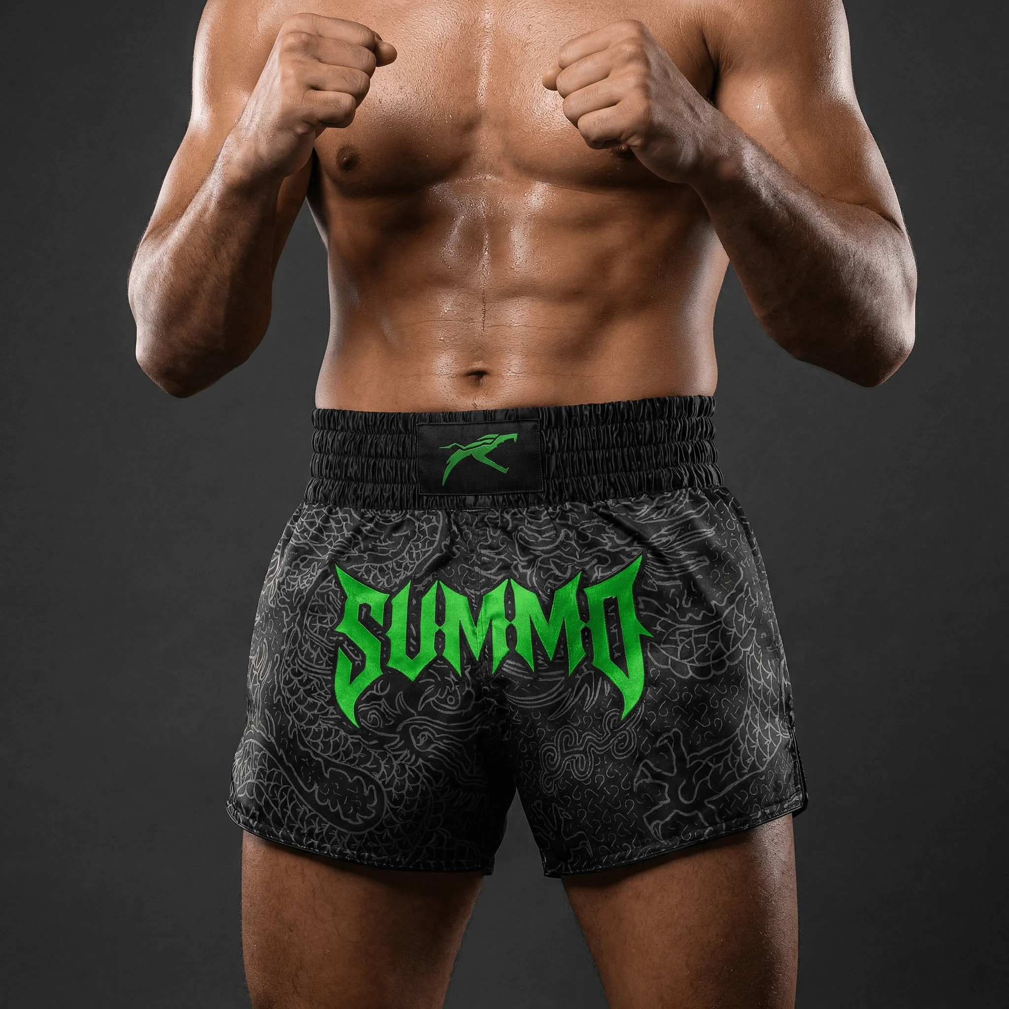 Neon Serpent Muay Thai Shorts - Image 3