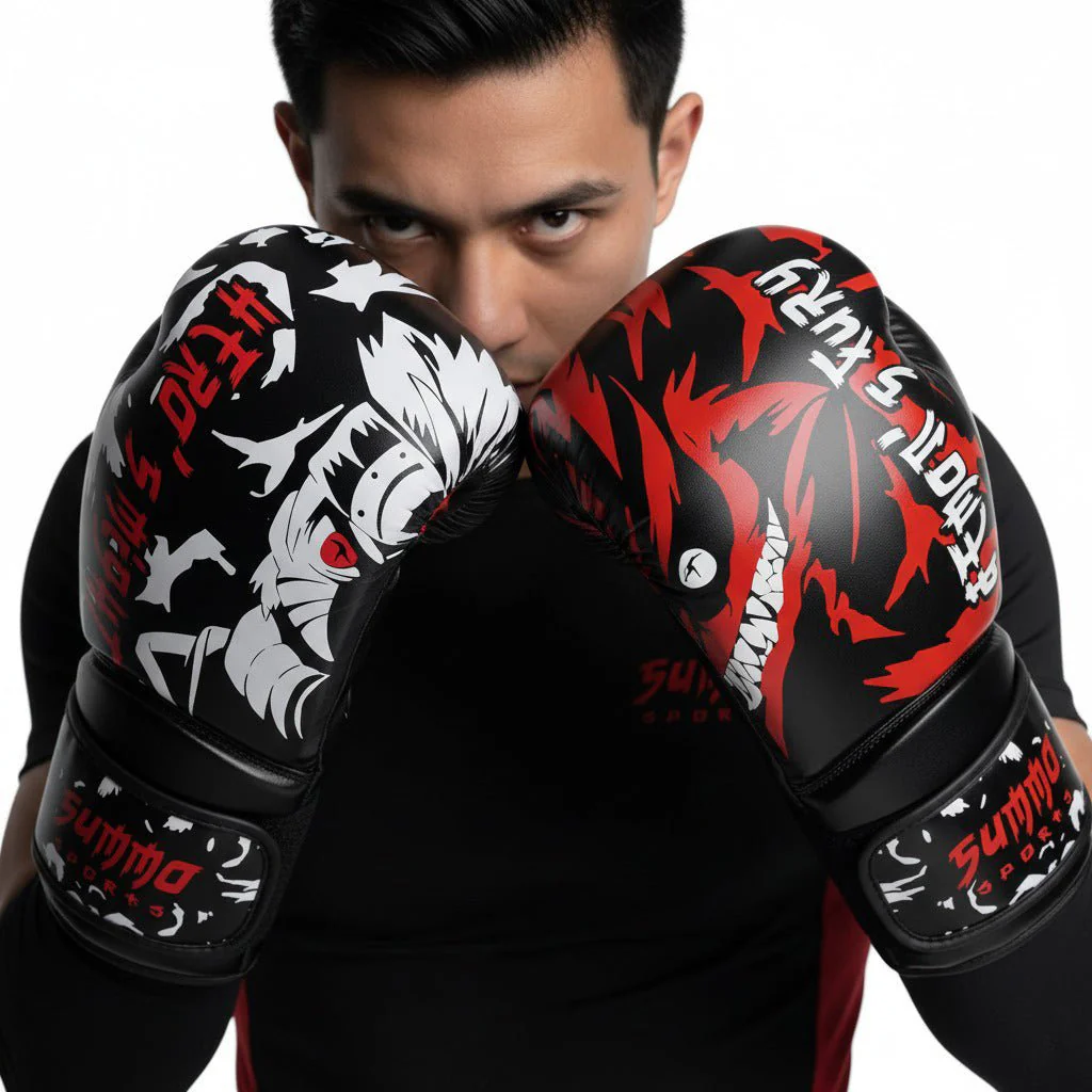 Nine-Tail Striker PU Leather Boxing Gloves - Image 7