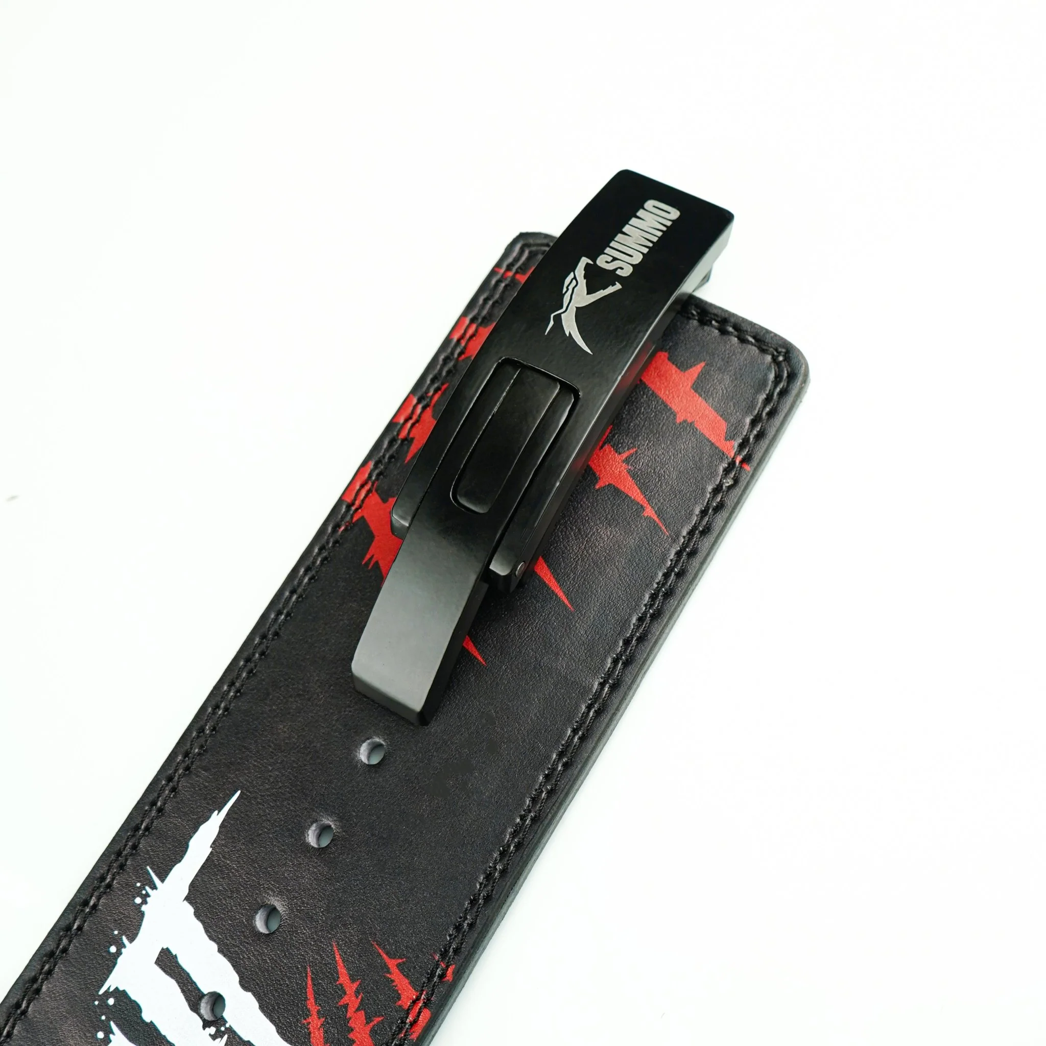 Power Lock Leather Weight Lifting Belt - Image 4