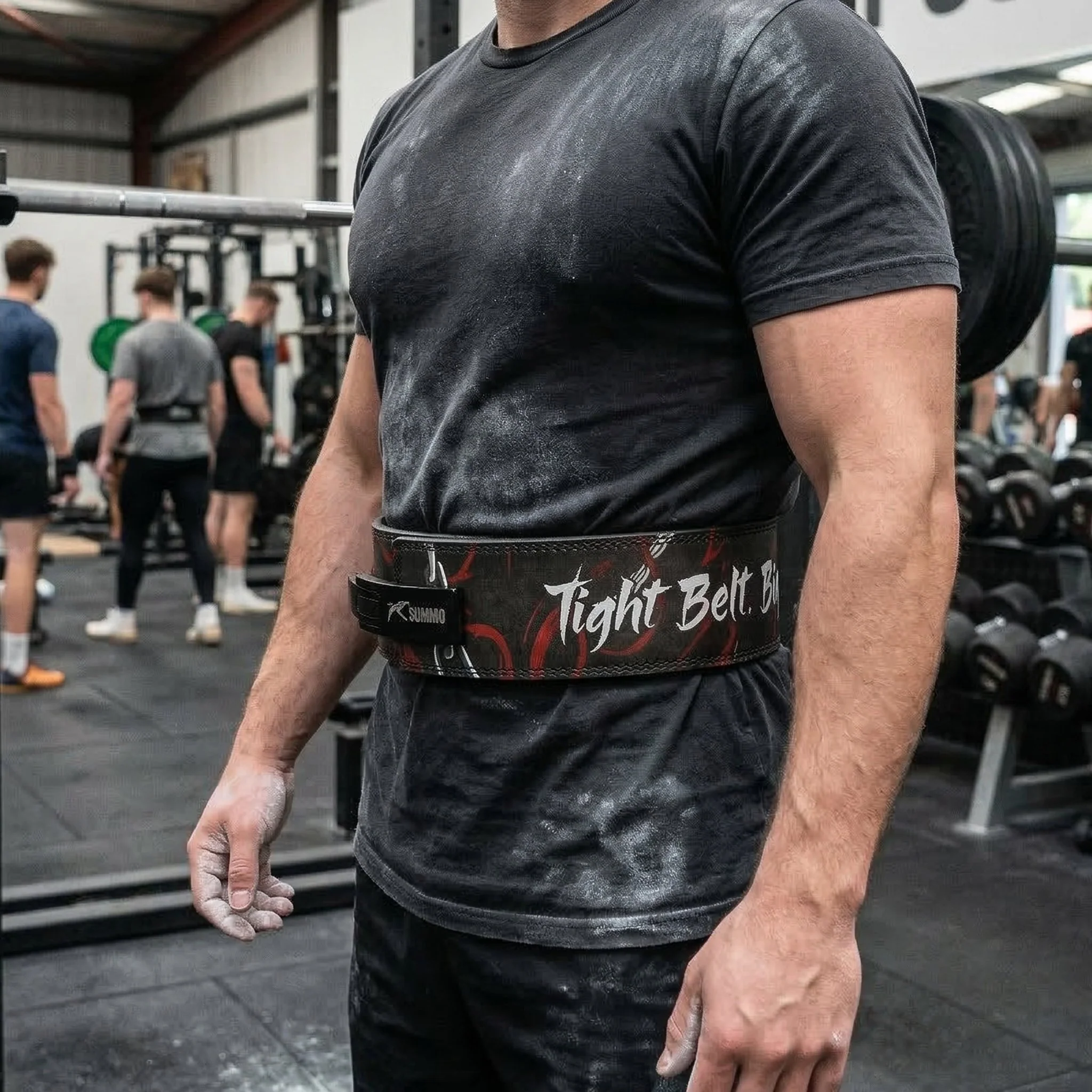 Power Lock Leather Weight Lifting Belt - Image 7