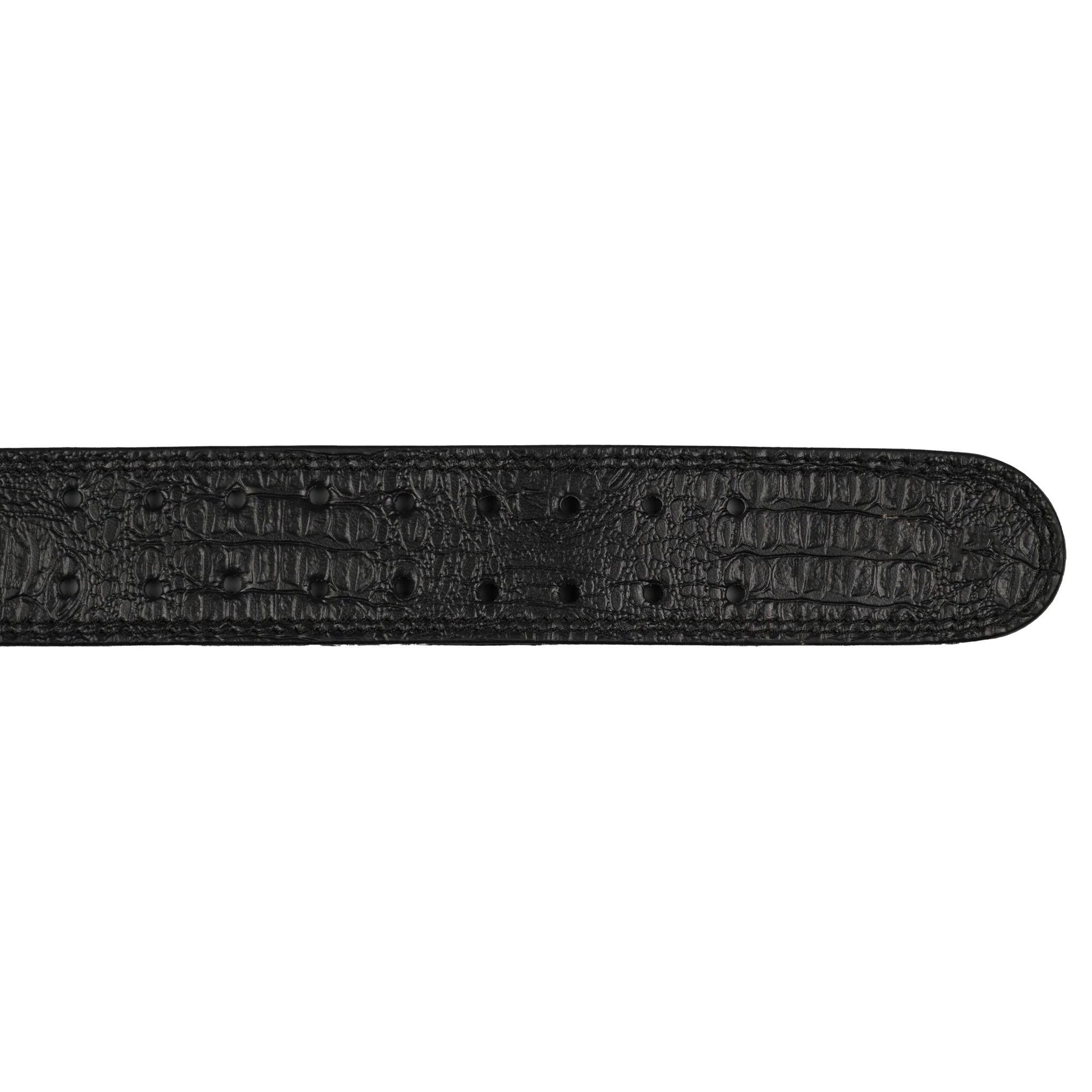 Predator Black Double Prong Leather Weightlifting Belt - Image 5