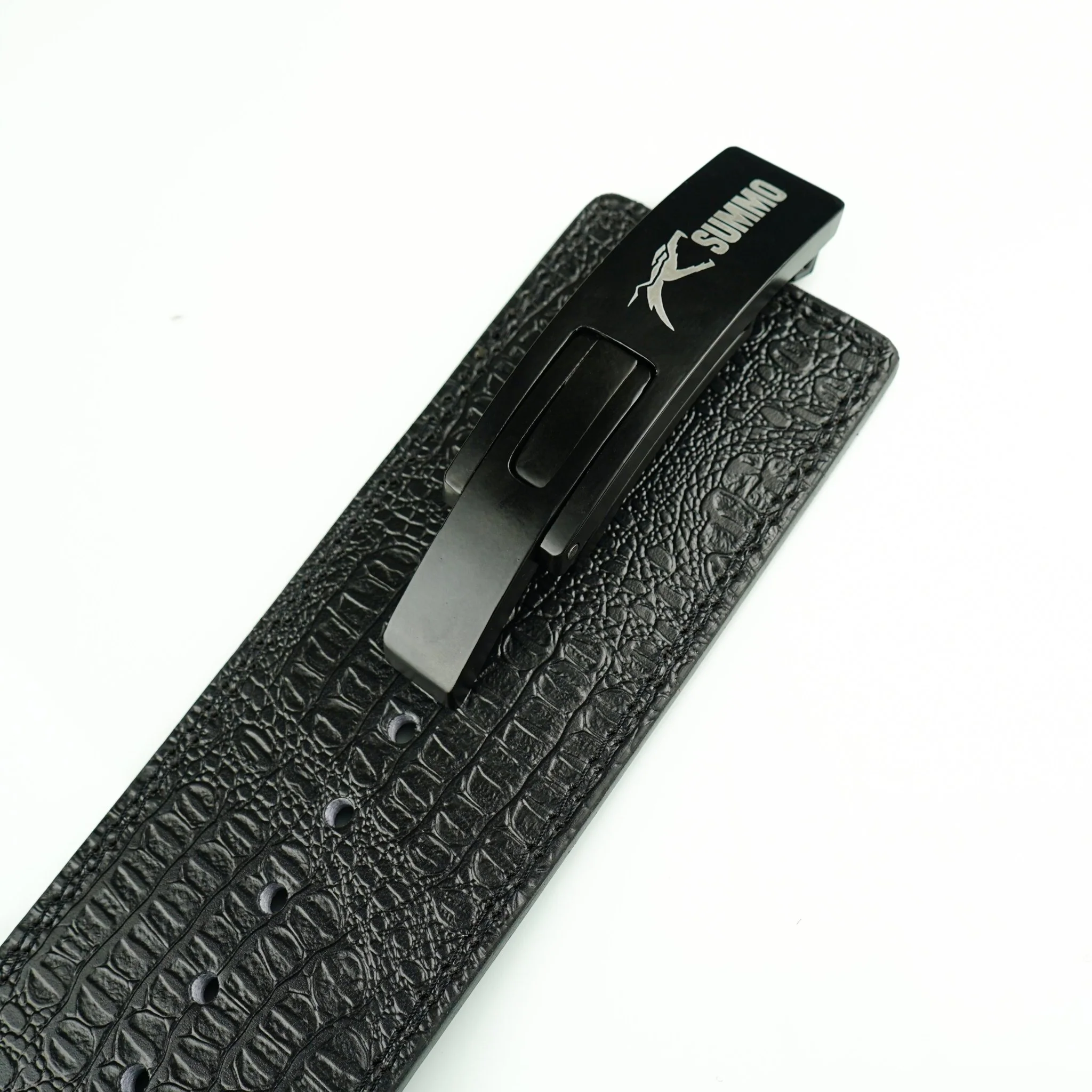 Predator Black Leather Weight Lifting Belt - Image 4