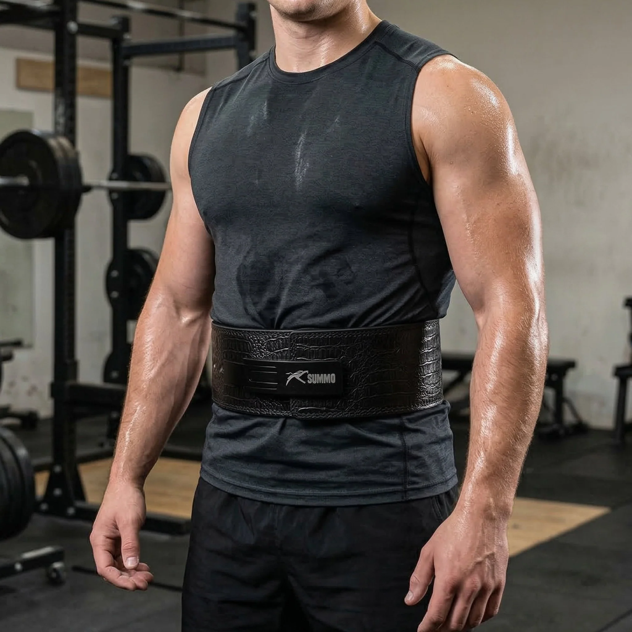 Predator Black Leather Weight Lifting Belt - Image 7