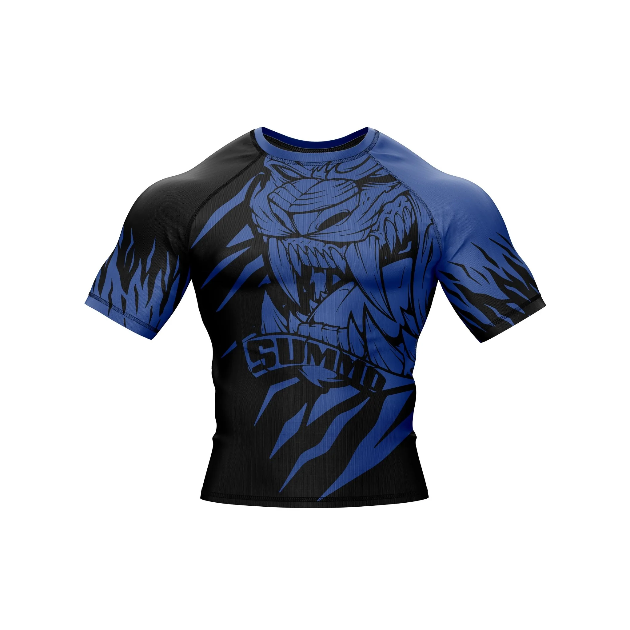 Predator Ranked Blue Premium Bjj Rash Guard For Men/Women - Image 4