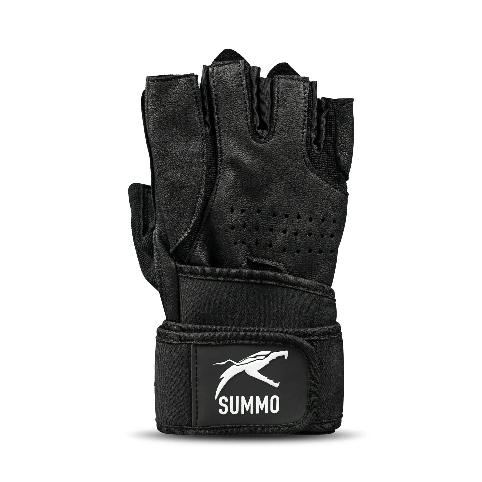 Pro-Wrap Leather Weightlifting Gloves - Image 3