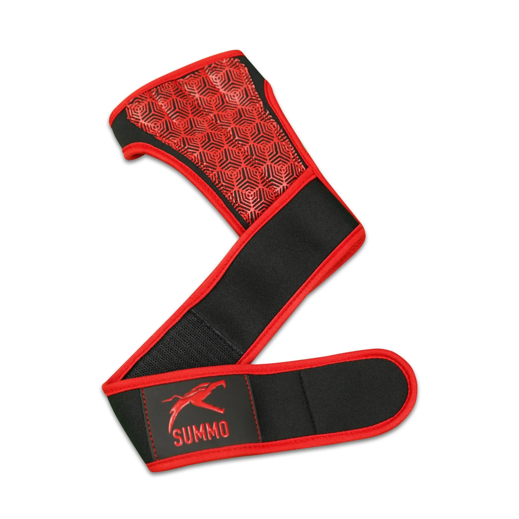 Red Hex-Traction Weightlifting Grips - Image 7