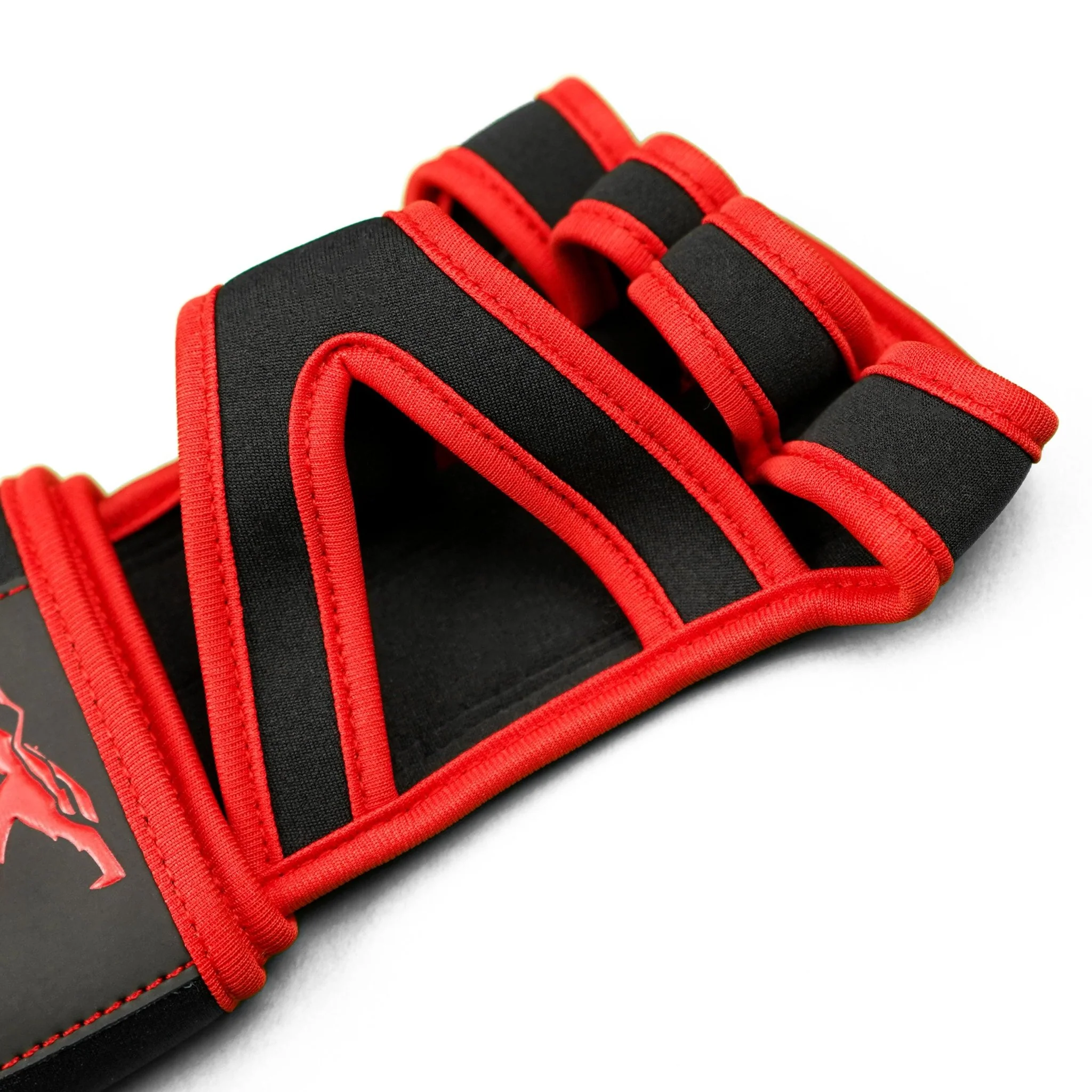 Red Hex-Traction Weightlifting Grips - Image 8