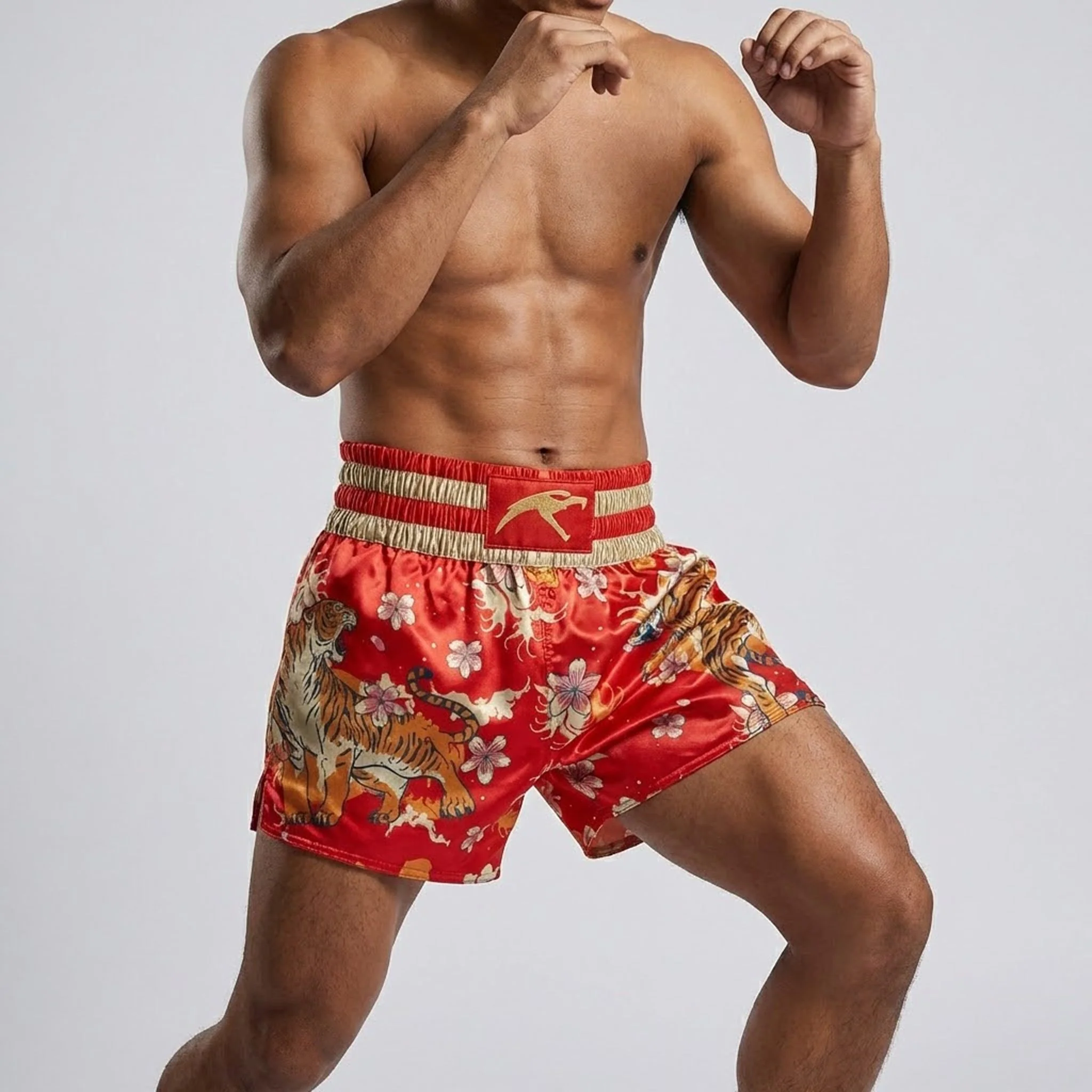 Sakura Tiger Muay Thai Shorts - Image 3
