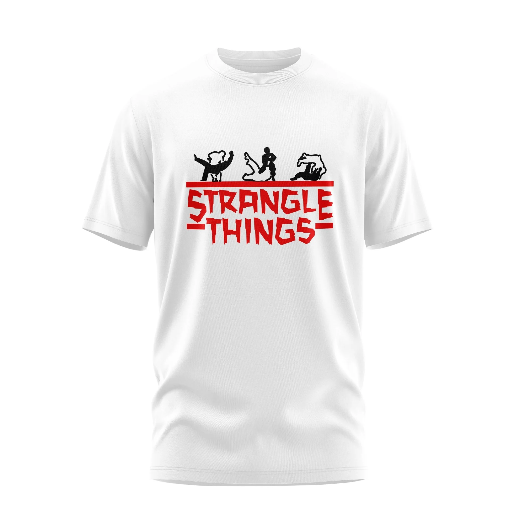 Strangle Things Combat Cotton Tee for Men/Women - Image 4