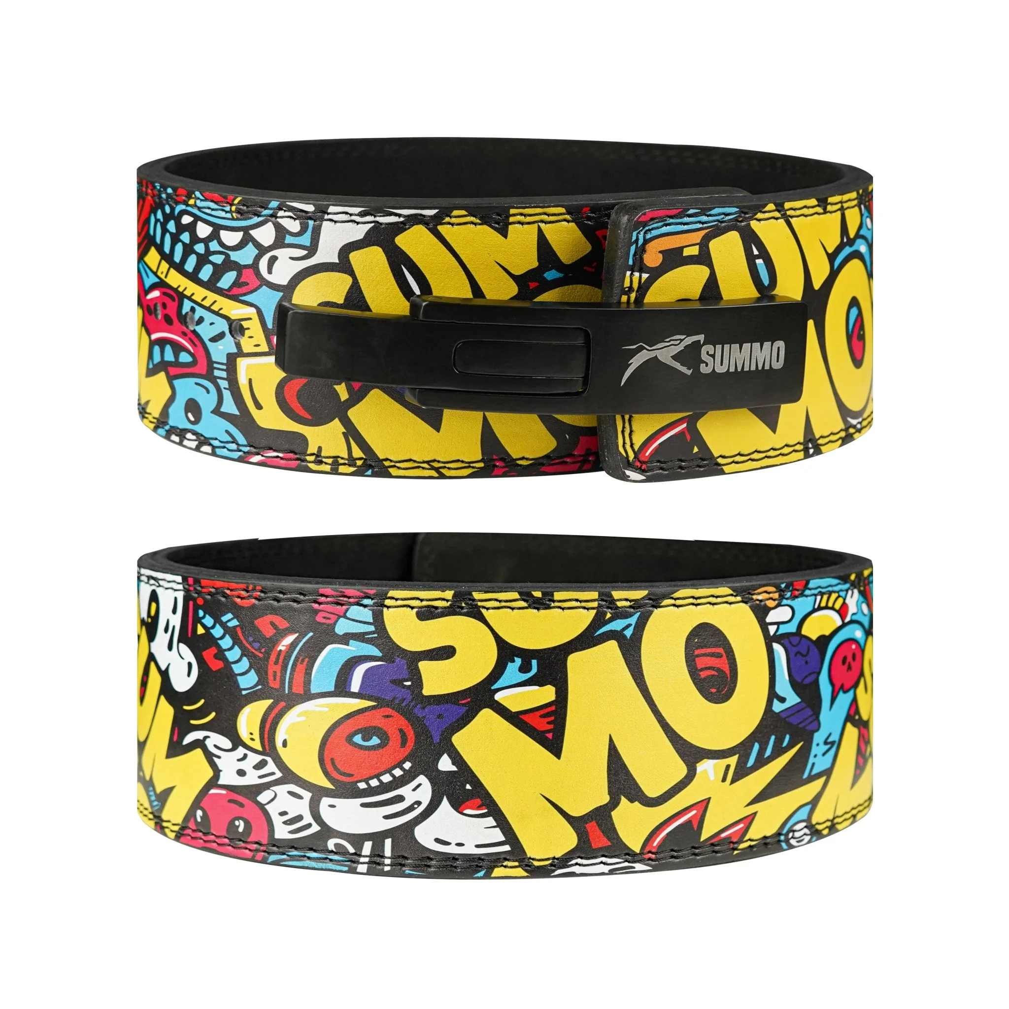 Summo Graffiti Leather Weight Lifting Belt - Image 6