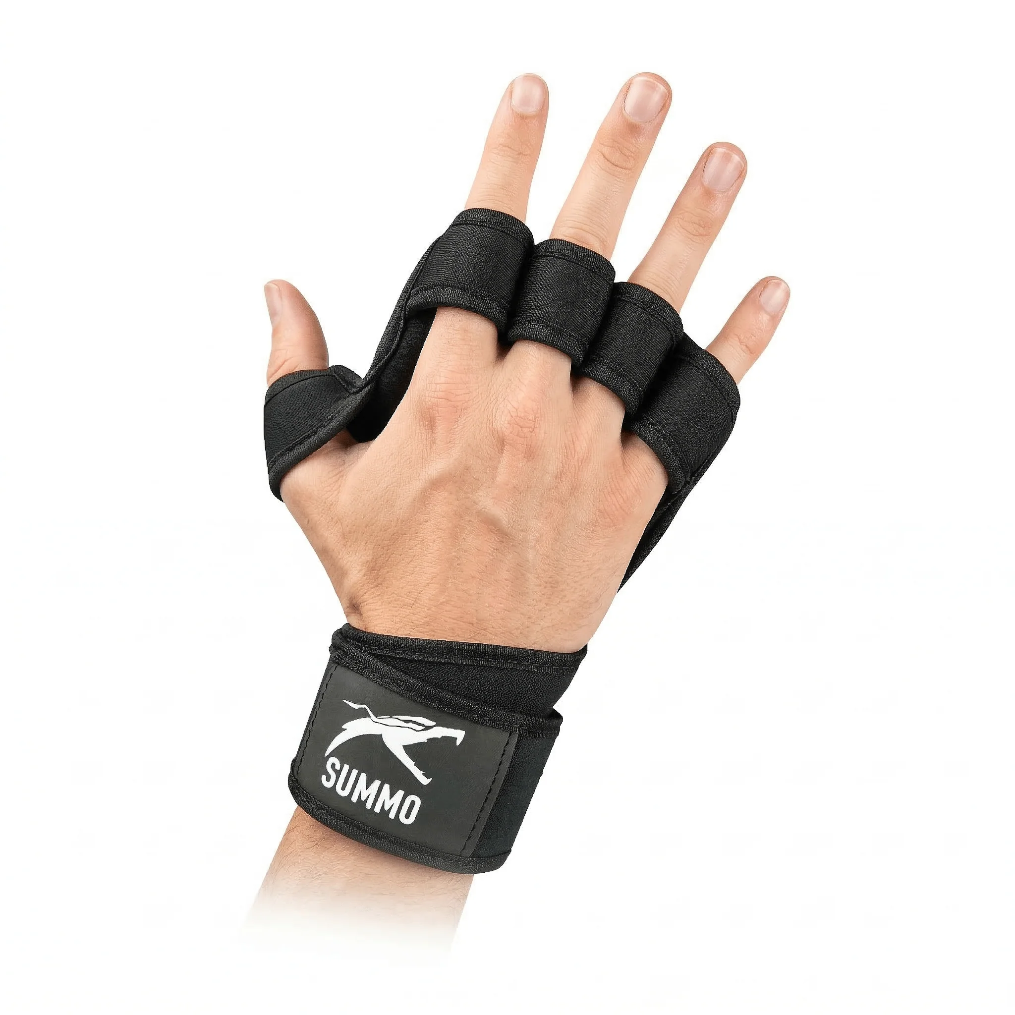 Textured Stealth Weightlifting Grips - Image 5