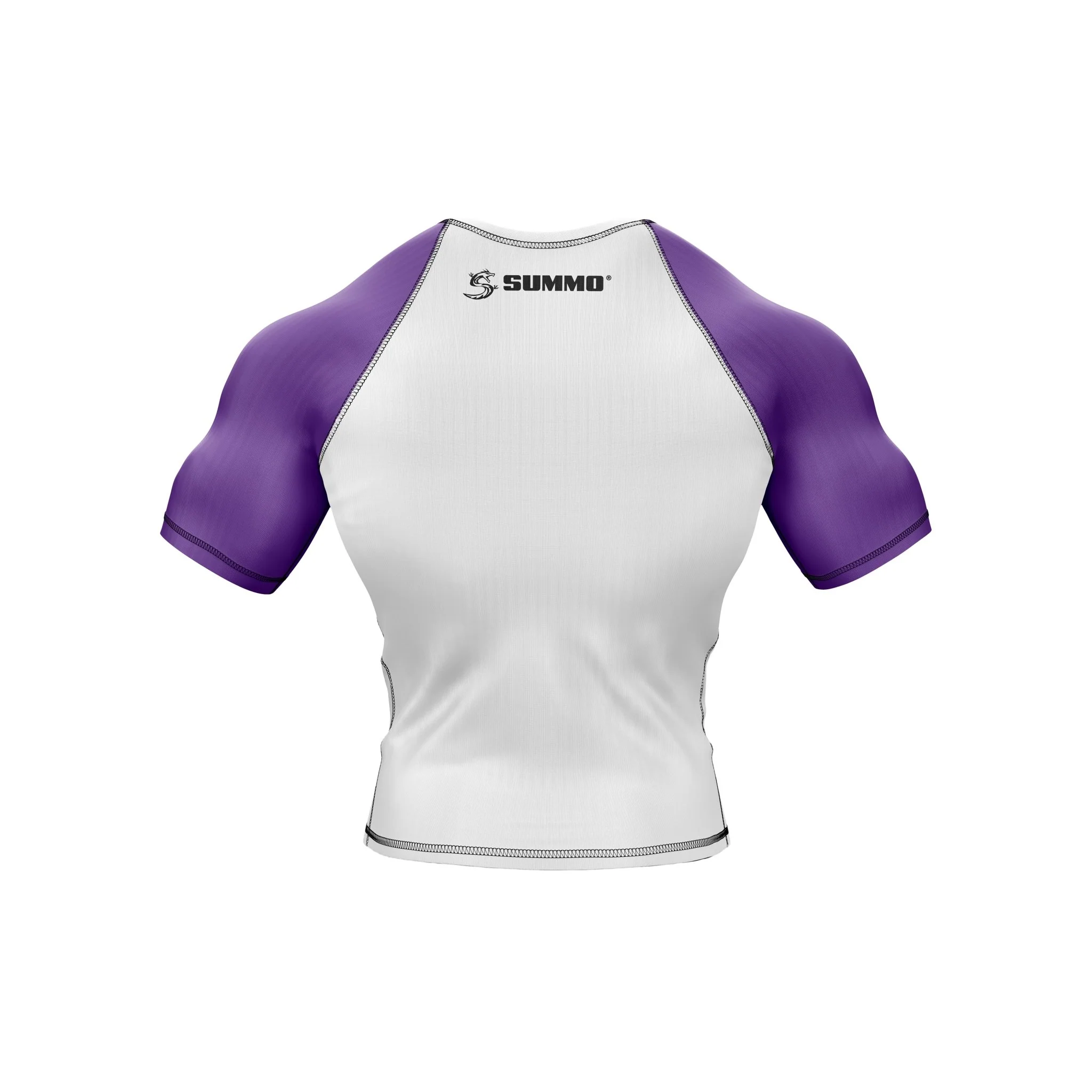 White with Purple Sleeves Ranked Rashguard - Image 6