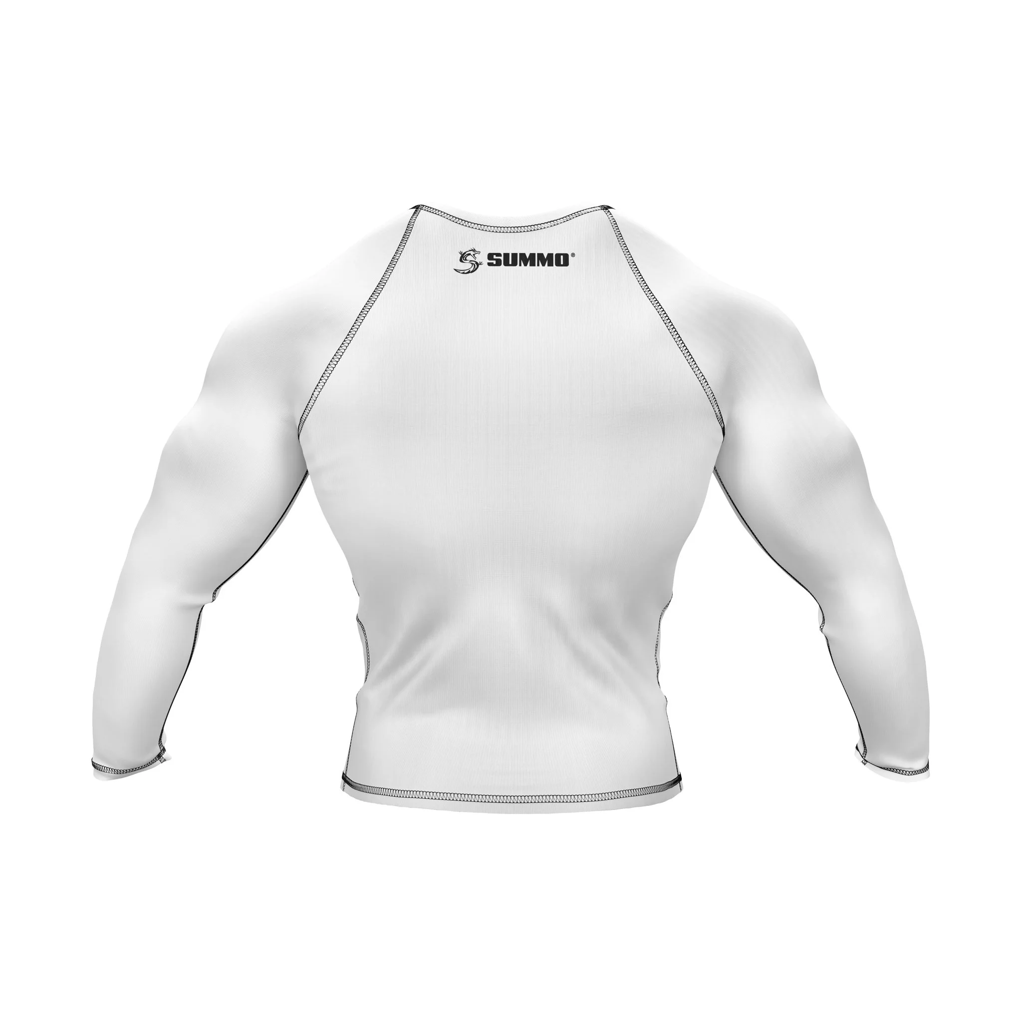 White with White Sleeves Ranked Rashguard - Image 3