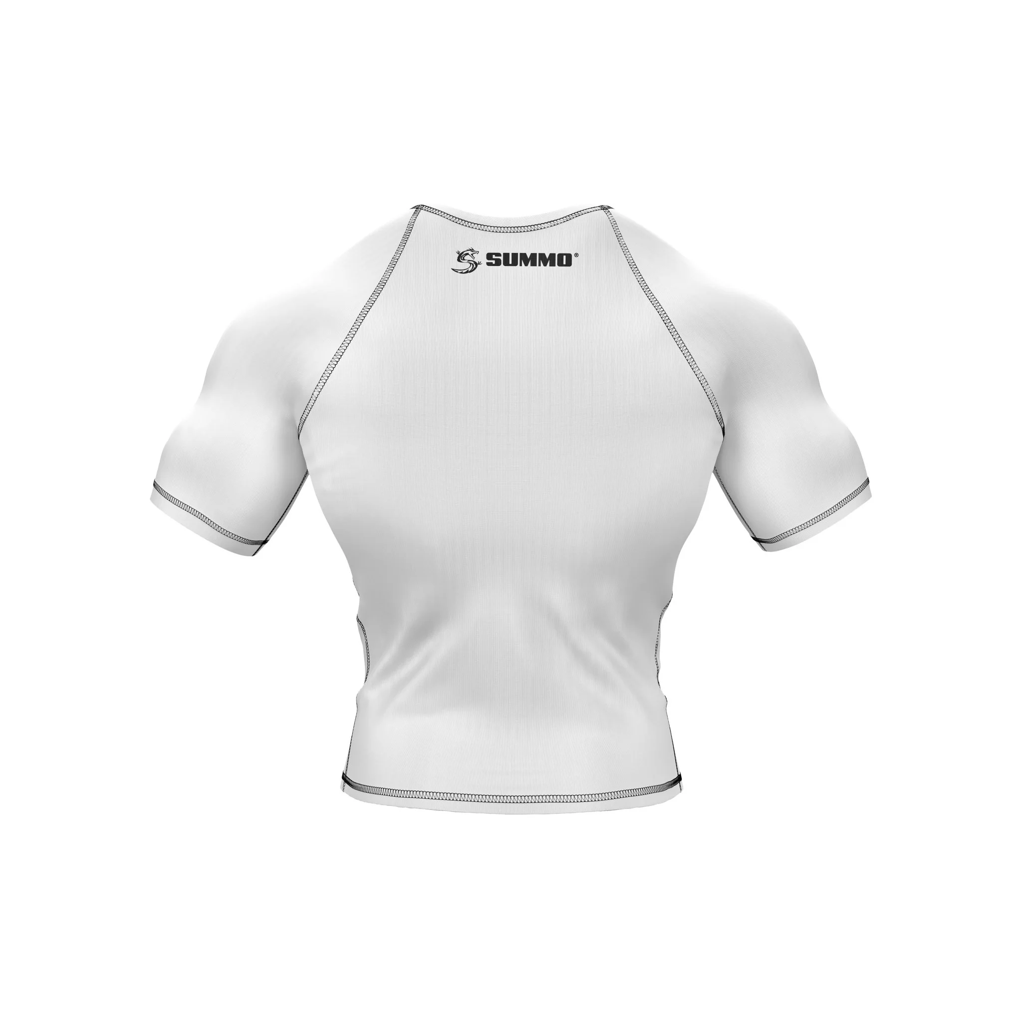White with White Sleeves Ranked Rashguard - Image 6
